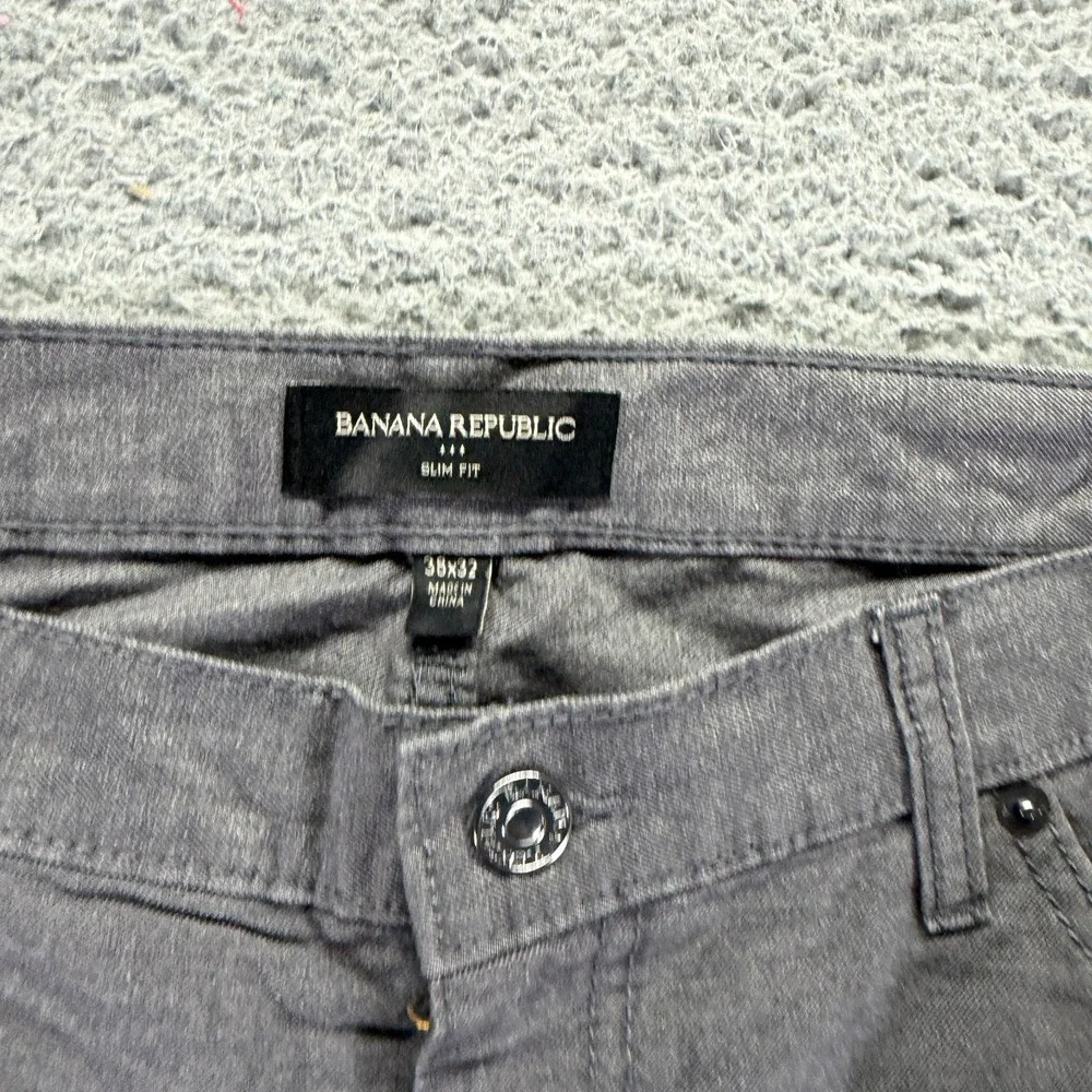 Banana Republic Jeans Mens 38x32 Gray Cotton Denim Straight Streetwear Workwear